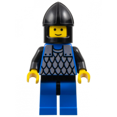 scale mail - blue blue legs with black hips black chin-guard