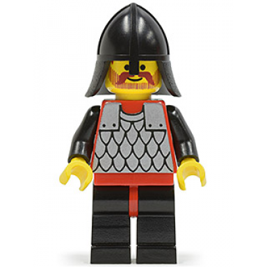 scale mail - red with black arms black legs with red hips black neck-protector