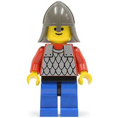 scale mail - red with red arms blue legs with black hips dark gray neck-protector