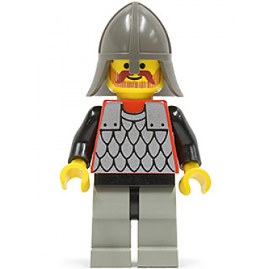 scale mail - red with black arms light gray legs with black hips dark gray neck-protector