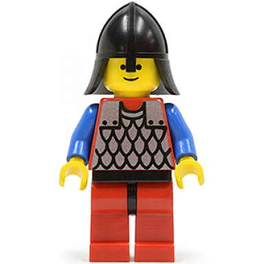 scale mail - red with blue arms red legs with black hips black neck-protector