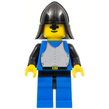 breastplate - blue with black arms blue legs with black hips black neck-protector
