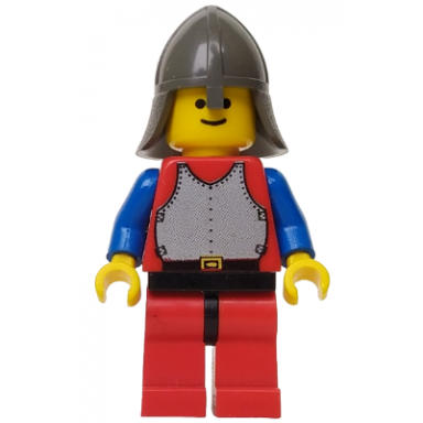 breastplate - red with blue arms red legs with black hips dark gray neck-protector