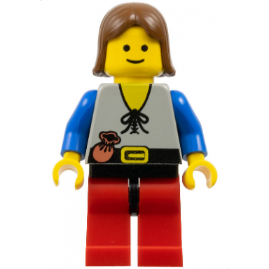 peasant - red legs with black hips brown female hair