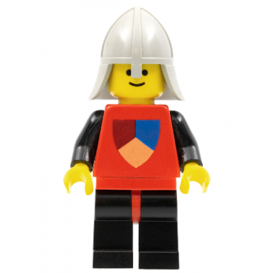 classic - knights tournament knight red black legs with red hips