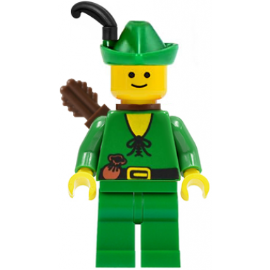 forestman - pouch green hat black feather quiver