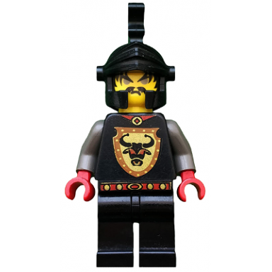 knights kingdom i - cedric the bull robber chief black dragon helmet