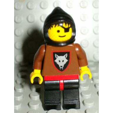wolfpack - eye patch brown arms and black legs black hood no cape