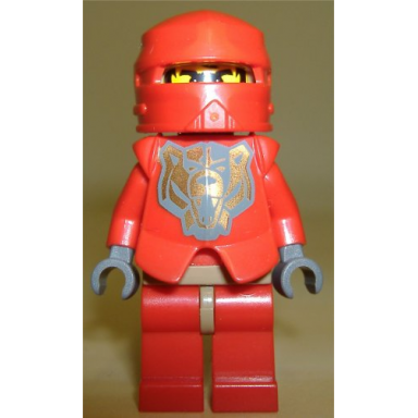 knights kingdom ii - santis with gold pattern armor dark bluish gray hands