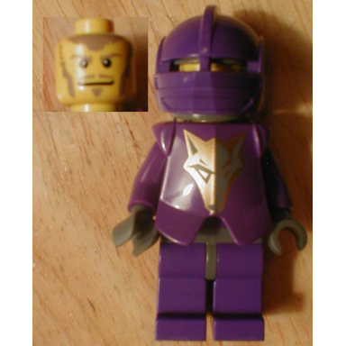 knights kingdom ii - danju with gold pattern armor dark bluish gray hips and helmet