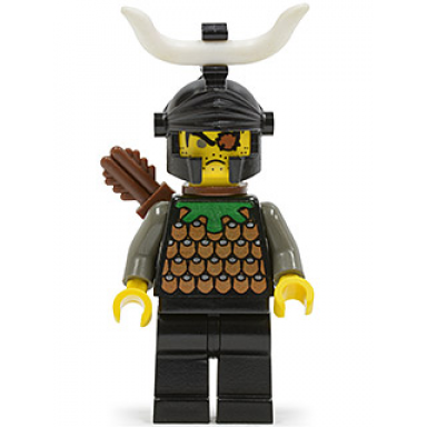 knights kingdom i - gilbert the bad black dragon helmet horns quiver