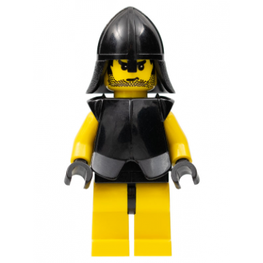 knights kingdom ii - rogue knight 3 yellow legs black breastplate black neck-protector