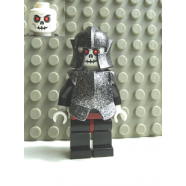 fantasy era - skeleton warrior 5 white speckled breastplate and helmet dark red hips and black legs
