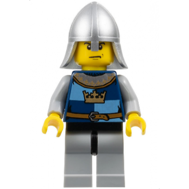 fantasy era - crown knight quarters helmet with neck protector scowl