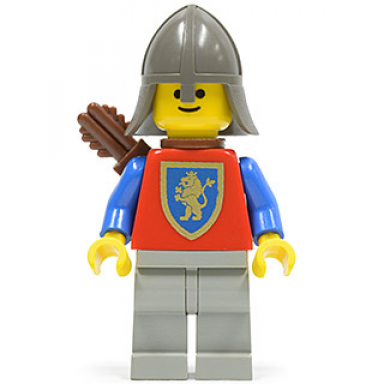 crusader lion - light gray legs dark gray neck-protector quiver