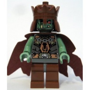 fantasy era - troll king with reddish brown crown