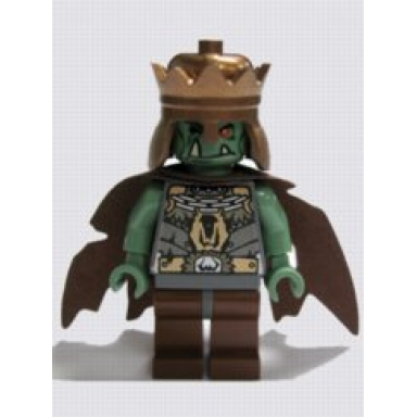 fantasy era - troll king with metallic copper crown