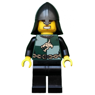 kingdoms - dragon knight quarters helmet with neck protector bared teeth