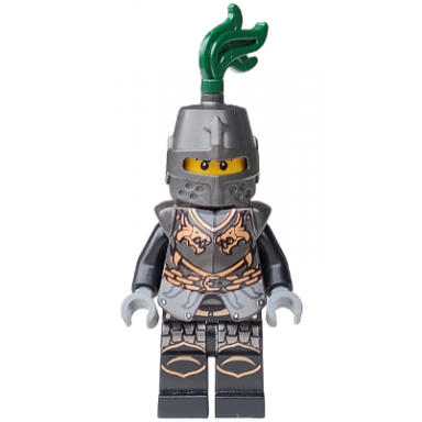 kingdoms - dragon knight armor with chain helmet closed scowl