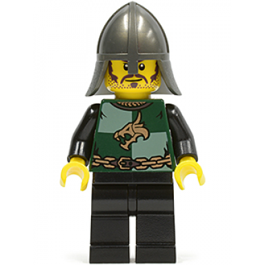 kingdoms - dragon knight quarters helmet with neck protector moustache and stubble