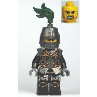 kingdoms - dragon knight armor with chain helmet closed bared teeth