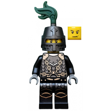 kingdoms - dragon knight scale mail with chains helmet closed scowl