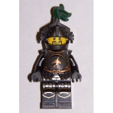 kingdoms - dragon knight armor with chain helmet with visor beard