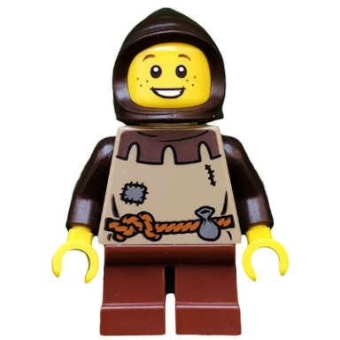 kingdoms - peasant child with dark brown hood