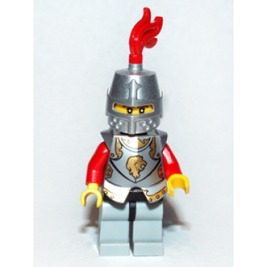 kingdoms - lion knight armor helmet closed eyebrows and goatee chess bishop