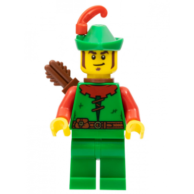 forestman - red green hat red feather quiver sideburns