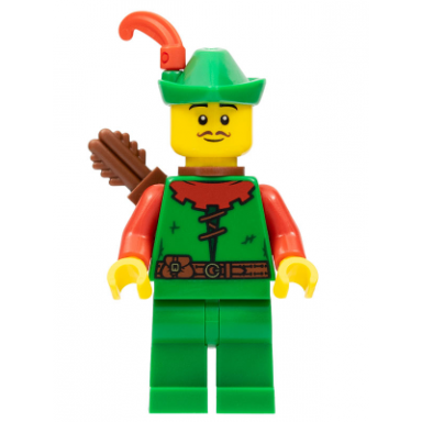 forestman - red green hat red feather quiver moustache