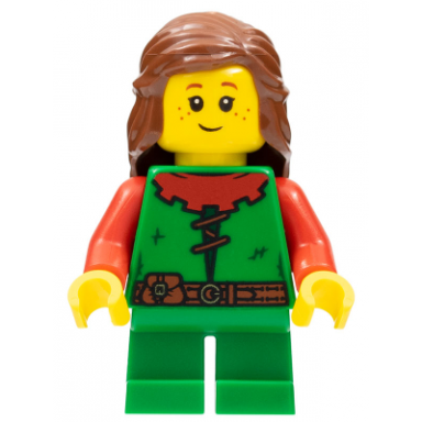 forest girl - red long hair