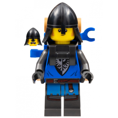 black falcon - male pearl dark gray detailed legs black neck protector backpack