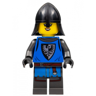 black falcon - female pearl dark gray detailed legs black neck protector