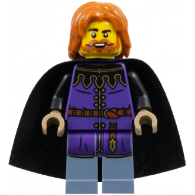 queens tax collector - dark purple surcoat sand blue legs black cape dark orange hair