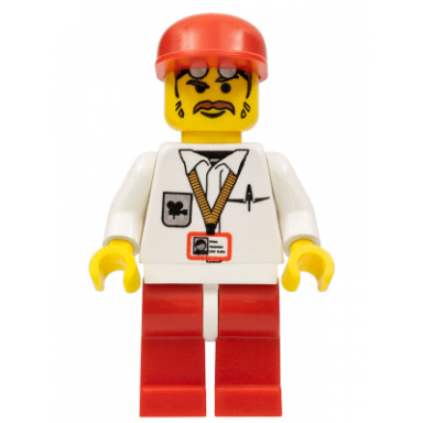 cameraman red legs red cap