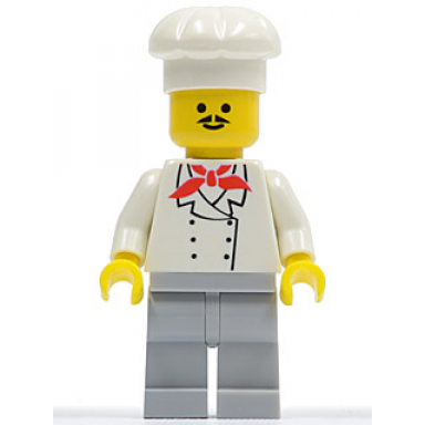 chef - light bluish gray legs moustache