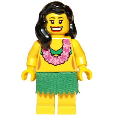 hula dancer series 3 minifigure only without stand and accessories