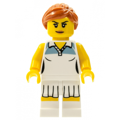 tennis player series 3 minifigure only without stand and accessories