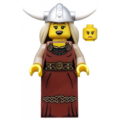 viking woman series 7 minifigure only without stand and accessories