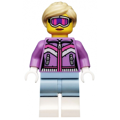 downhill skier series 8 minifigure only without stand and accessories