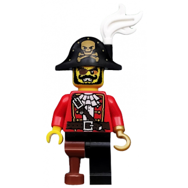 pirate captain series 8 minifigure only without stand and accessories