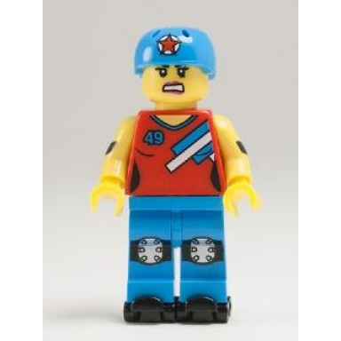 roller derby girl series 9 minifigure only without stand and accessories