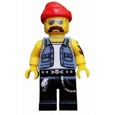 motorcycle mechanic series 10 minifigure only without stand and accessories