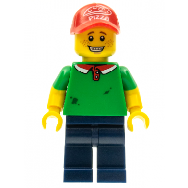 pizza delivery guy series 12 minifigure only without stand and accessories