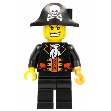 pirate captain black vest