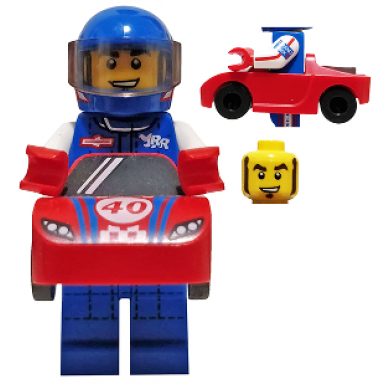race car guy series 18 minifigure only without stand and accessories