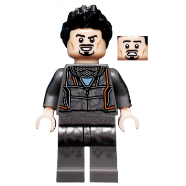 tony stark - hoodie with dark silver camouflage