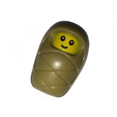 baby infant - with stud holder on back with smiling face and small eyes pattern
