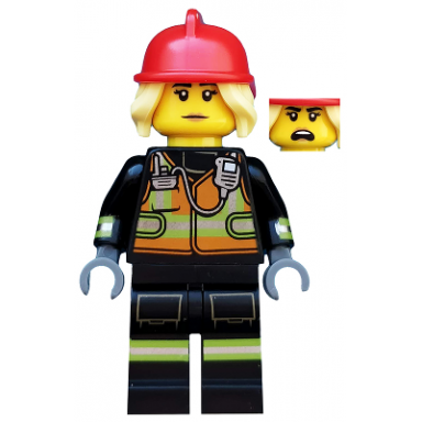 fire fighter series 19 minifigure only without stand and accessories